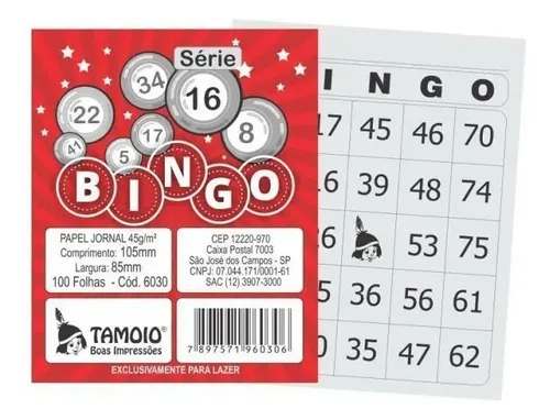 BLOCO BINGO TAMOIO SERIE 16